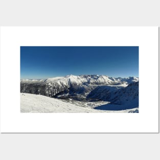 winter mountains Posters and Art